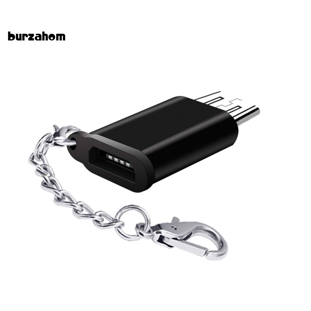 Đầu ChuyểN Từ Type-c Sang Micro Usb V8 KèM MóC KhóA Nhôm Cho Android