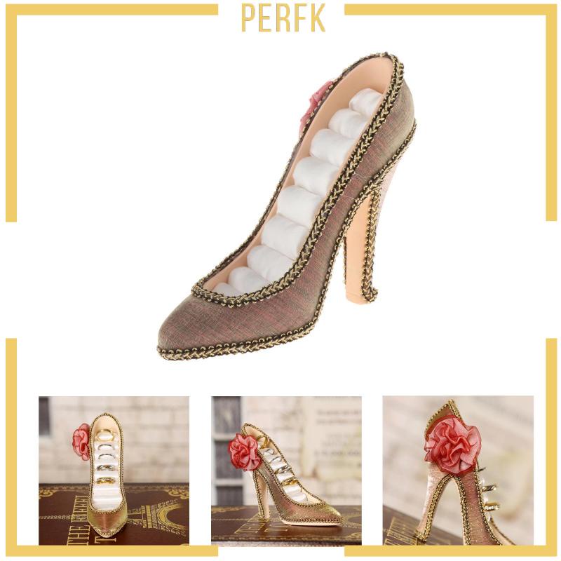 Giá Đỡ Trưng Bày Trang Sức Hình Giày Cao Gót Bằng Nhựa Resin