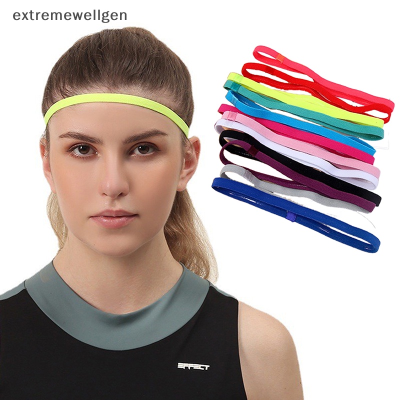 Bộ 5 Băng Đô Thể Thao Bằng Cao Su Co Giãn Chống Trượt Thấm Hút Mồ Hôi Màu Sắc Dành Cho Nam Và Nữ