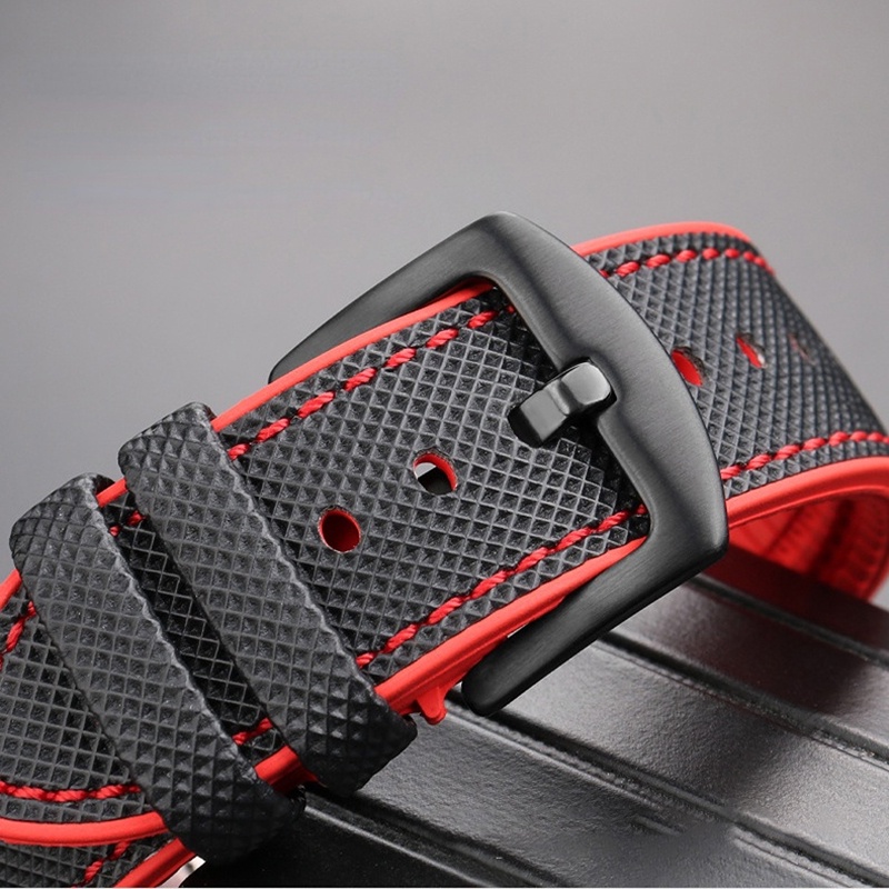 Dây Cao Su Nylon 20mm 22mm 24mm 19mm 21mm 23mm Không Thấm Nước Cho Đồng Hồ Tissot Band