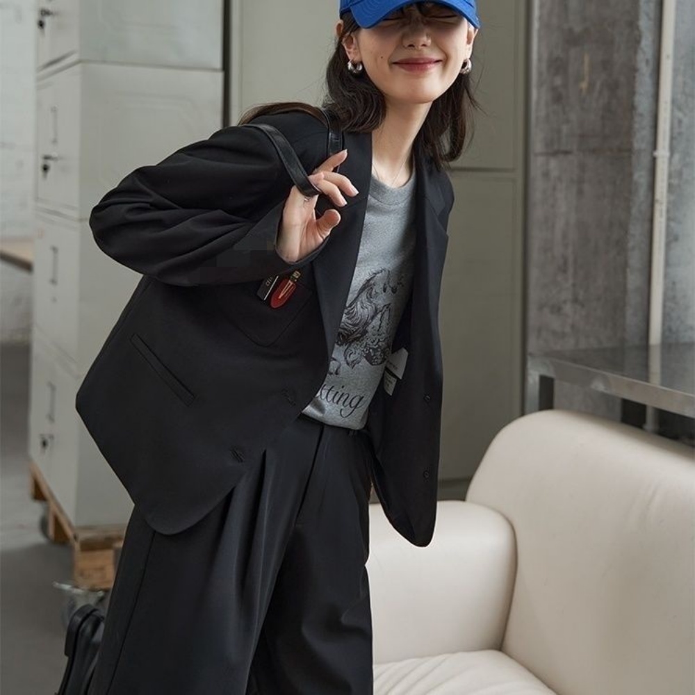 [Hàng Có Sẵn] Áo Khoác Blazer Phong Cách Anh Quốc Cổ Điển Thời Trang Đường Phố