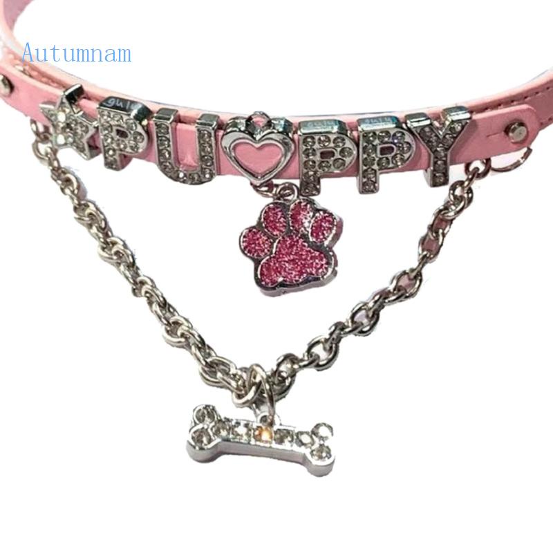 Vòng Cổ Choker Bằng Da Màu Hồng Y2K Phong Cách Hip Hop Cho Edgy