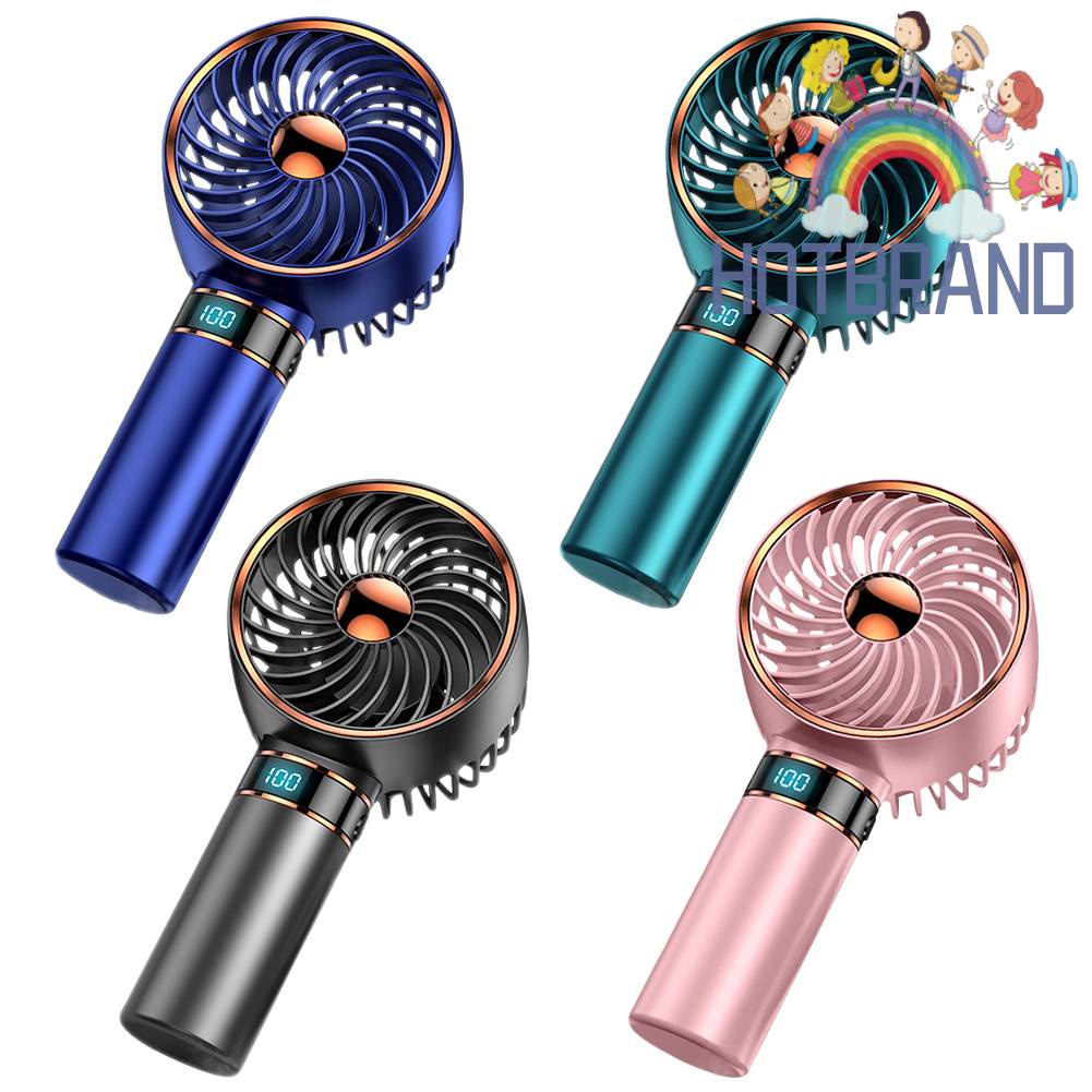 Quạt Mini Cầm Tay Màn Hình Kỹ Thuật Số Để Bàn Cho Học Sinh