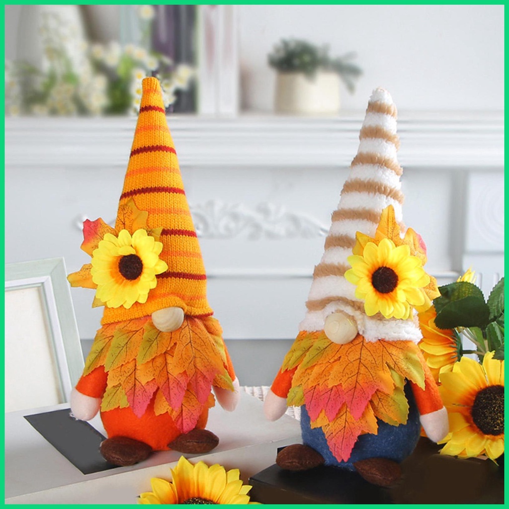 Phụ Kiện Trang Trí Lễ Tạ Ơn Lễ Tạ Ơn Mùa Thu Gnome Bằng Vải Bông