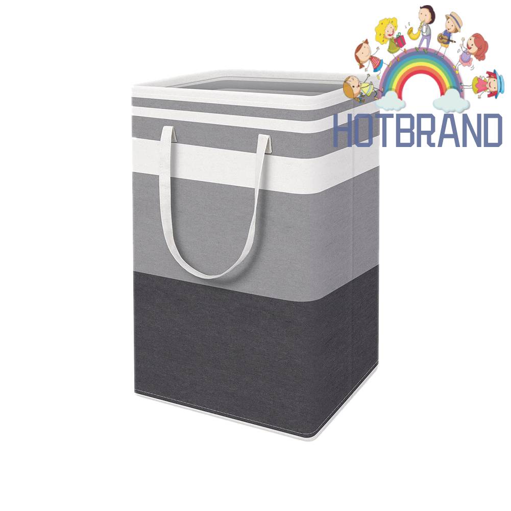 Giỏ Đựng Quần Áo Bẩn Bằng Vải Có Tay Cầm Có Thể Gập Lại Tiện Dụng