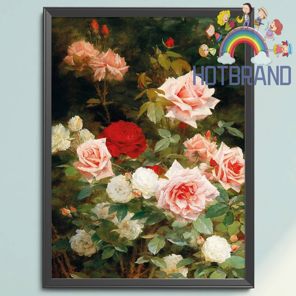 Toàn Bộ Bộ Tranh Thêu Chữ Thập 11CT Hình Hoa Hồng