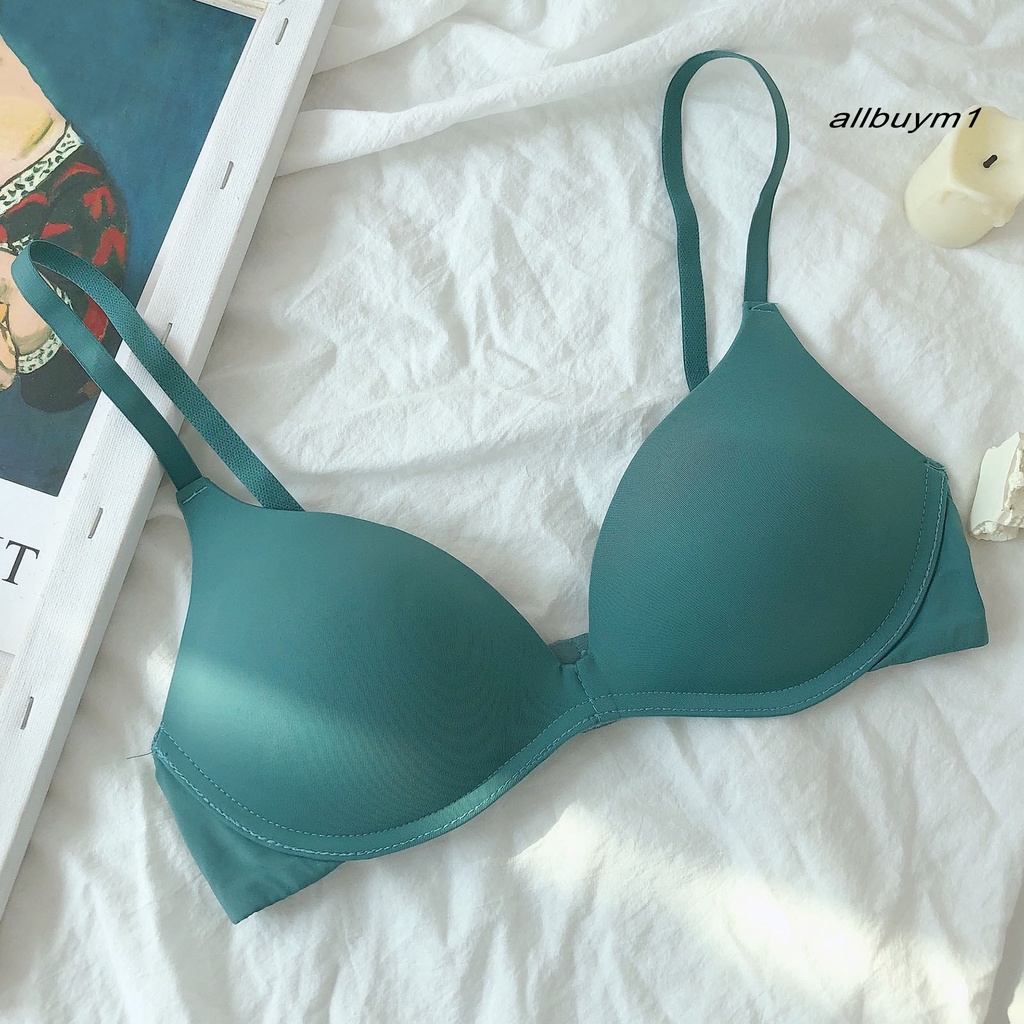 Áo Ngực Không Gọng 3 / 4 Cup Màu Sắc Đơn Giản Cho Nữ