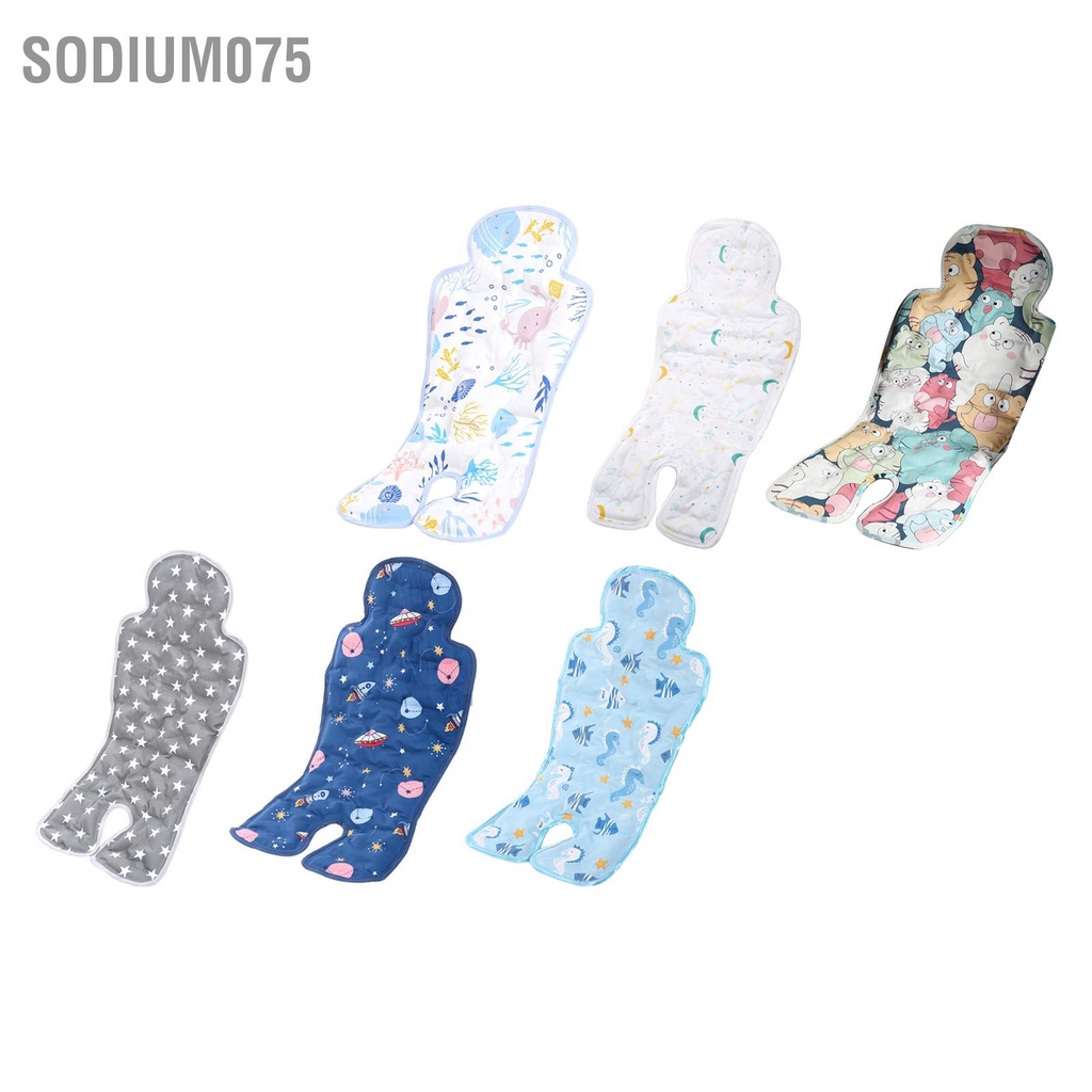 Sodium075 Xe đẩy Cool Pad Soft Comfy Cotton em bé Đệm lót làm mát mùa hè