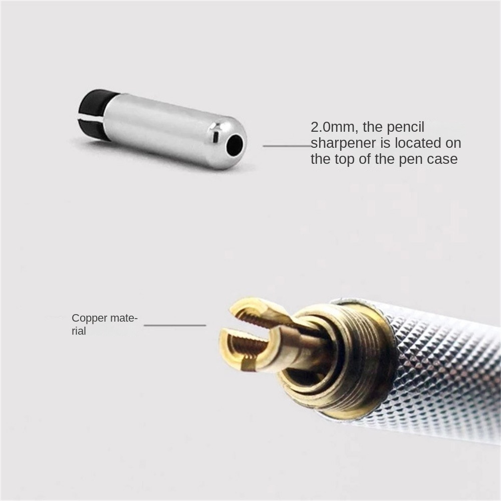 Bút Chì Bấm Cơ HB Tự Động Bằng Kim Loại Chất Lượng Cao