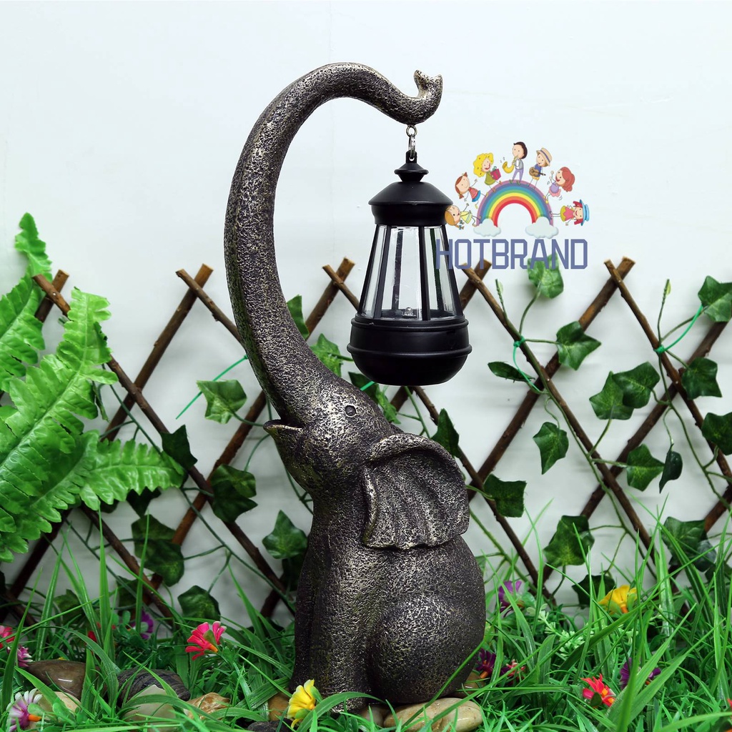 Đèn Lồng Treo Trang Trí Sân Vườn Bằng Nhựa Resin Chống Nước Chạy Năng Lượng Mặt Trời