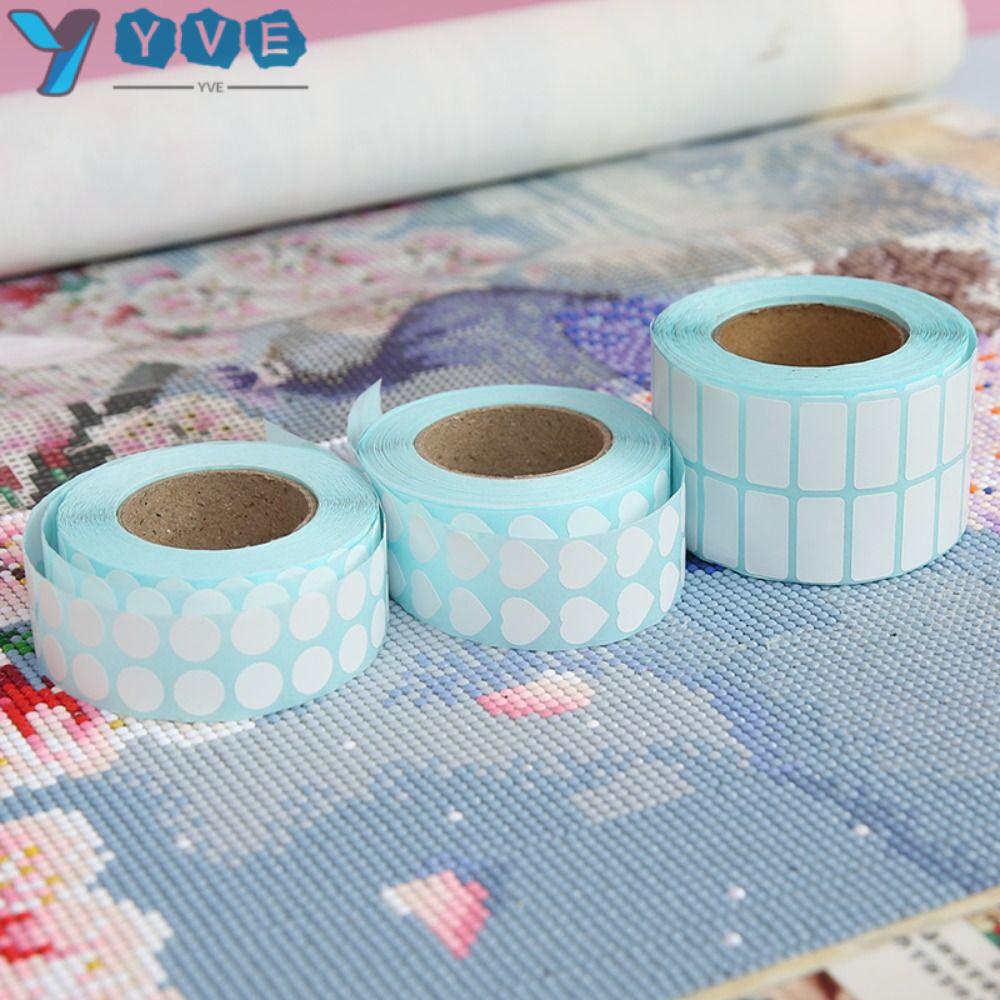 YVE Bộ 3000 Miếng Dán Vuông / Tròn Phân Loại Tranh Thêu Chữ Thập