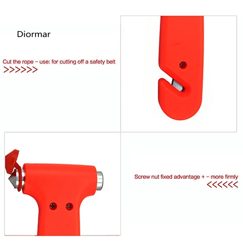 Búa Thoát Hiểm Khẩn Cấp 2 Trong 1 Cho Kính Xe Hơi