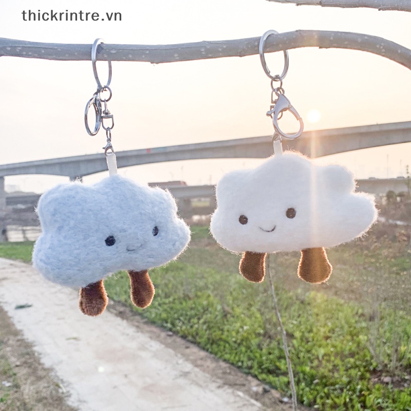 Móc Khóa Hình Đám Mây Nhồi Bông Đáng Yêu
