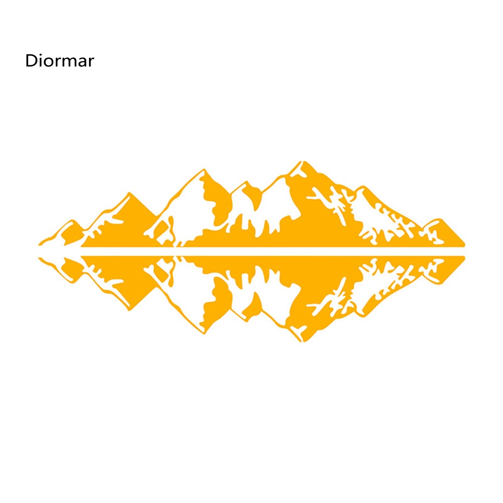 Miếng Dán Trang Trí Cửa Xe Hơi Bằng PVC Hình Ngọn Núi Độc Đáo