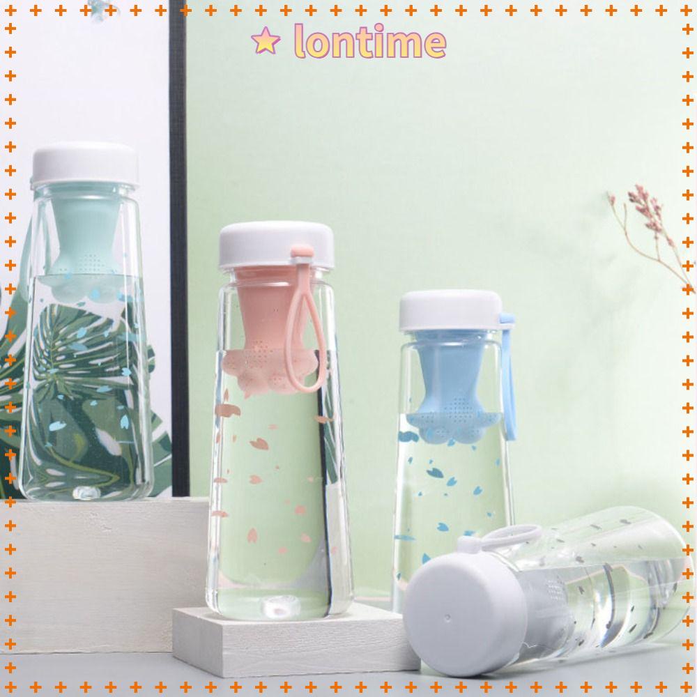LONTIME Bình Nước Thể Thao 550ml Bằng Nhựa Chống Vỡ Thiết Kế Dễ Thương
