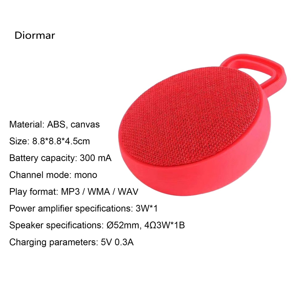 Loa Bluetooth Không Dây Di Động DIO Q10 Thiết Kế Vải Canvas Sành Điệu 52 Loa Đa Năng Cho Hoạt Động Ngoài Trời