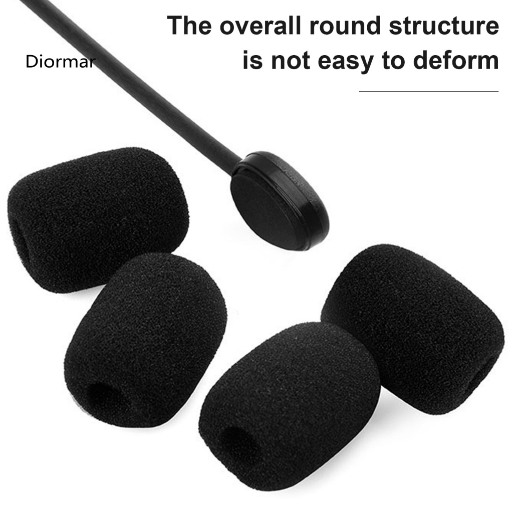 Set 10 Miếng Xốp Mềm Chắn Gió Bọc Đầu Micro