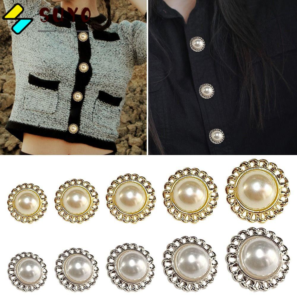 SUYO 20 Nút Áo Kim Loại Thời Trang