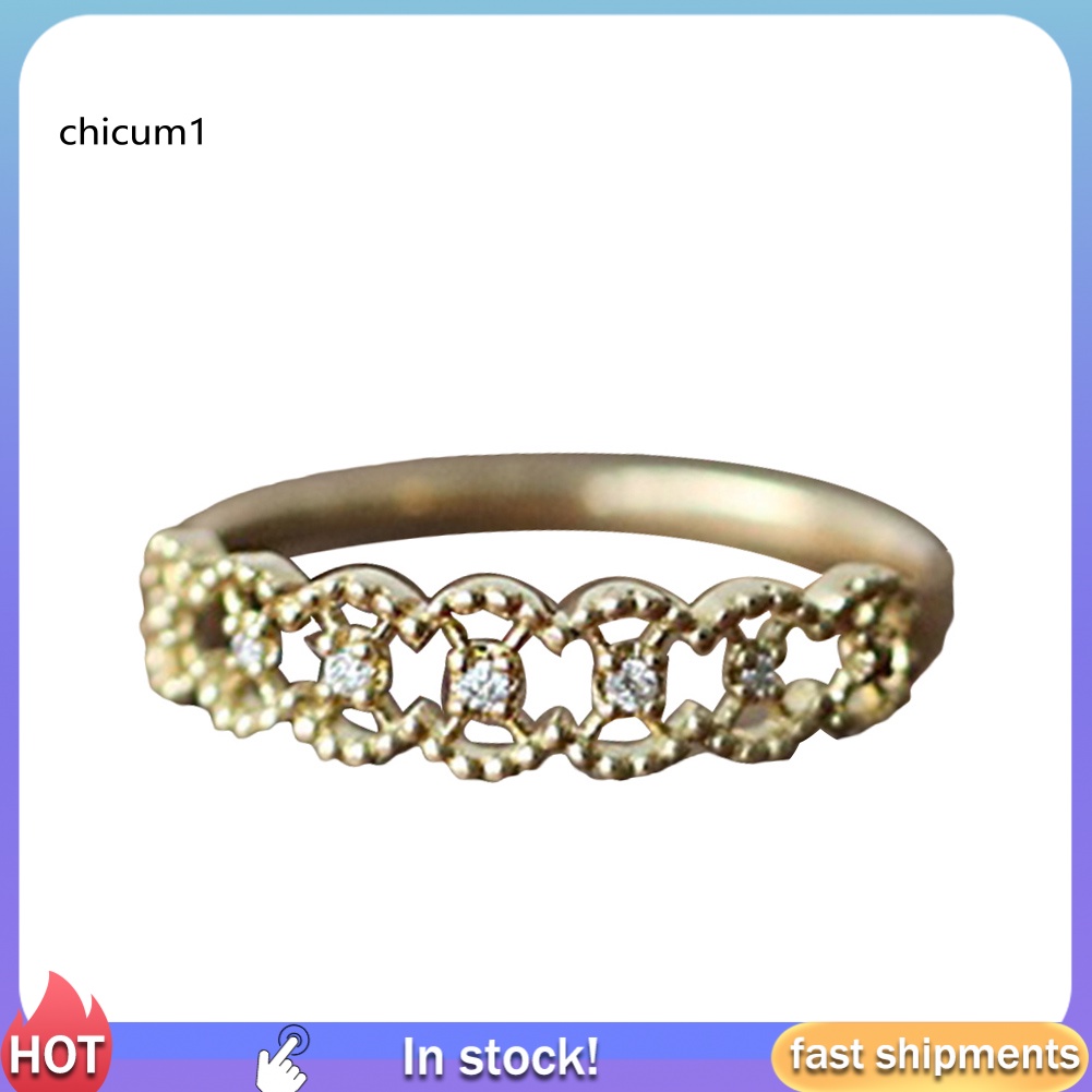 Nhẫn Đính Đá Thời Trang Sang Trọng Cho Nữ