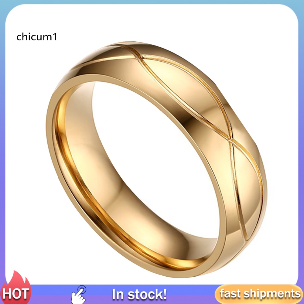 Nhẫn Cặp Bằng Thép Titanium Đính Đá Thời Trang