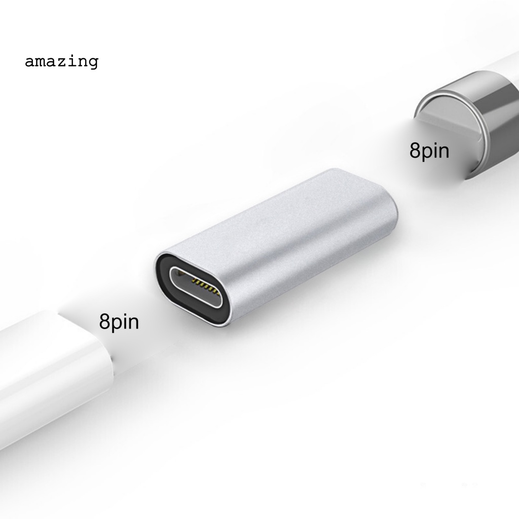 Đầu Chuyển Đổi Sạc Nhanh Bằng Hợp Kim Nhôm Cho Apple Pencil