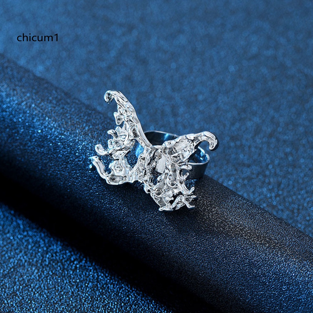 Nhẫn Hở Hình Bướm Lấp Lánh Tùy Chỉnh Dễ Phối Đồ Thời Trang Cho Nữ