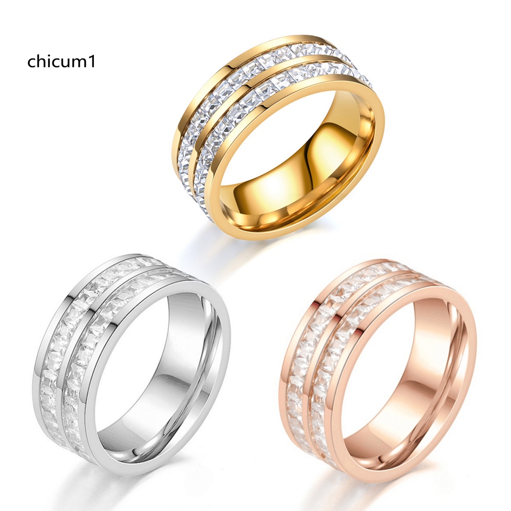 Nhẫn Cặp Đính Đá Thanh Lịch Sang Trọng