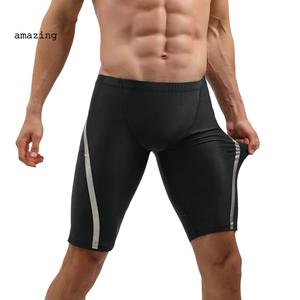 Bộ Đồ Bơi 2 Mảnh Gồm Áo Thun Tay Cộc Cổ Tròn + Quần Lửng Thời Trang Đi Biển Cho Nam