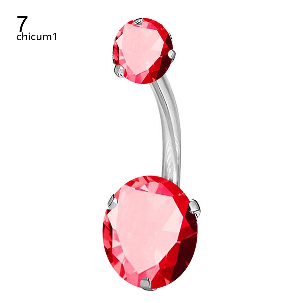 Khuyên RốN ĐíNh Đá BằNg ThéP Y Tế