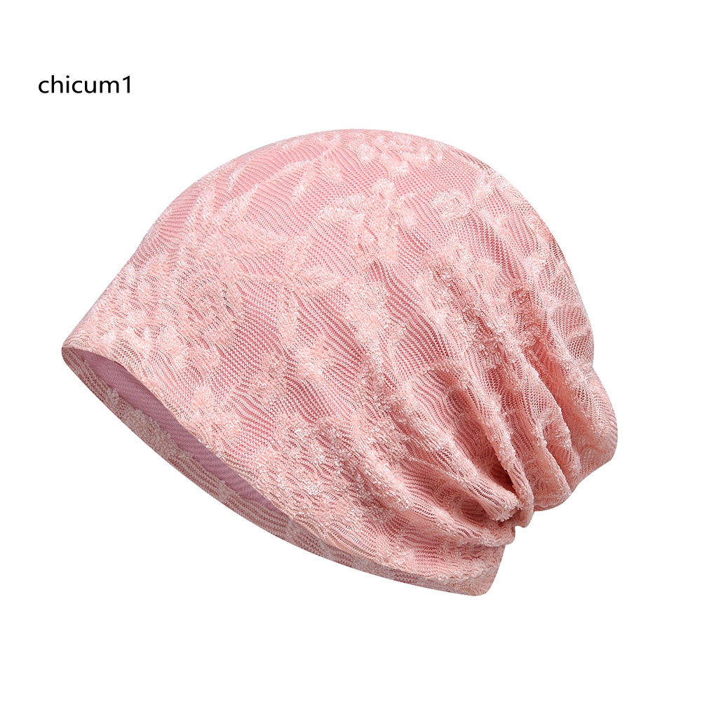 Mũ Trùm Đầu Phối Ren Mềm Mại Thoáng Khí Thời Trang Cho Nữ