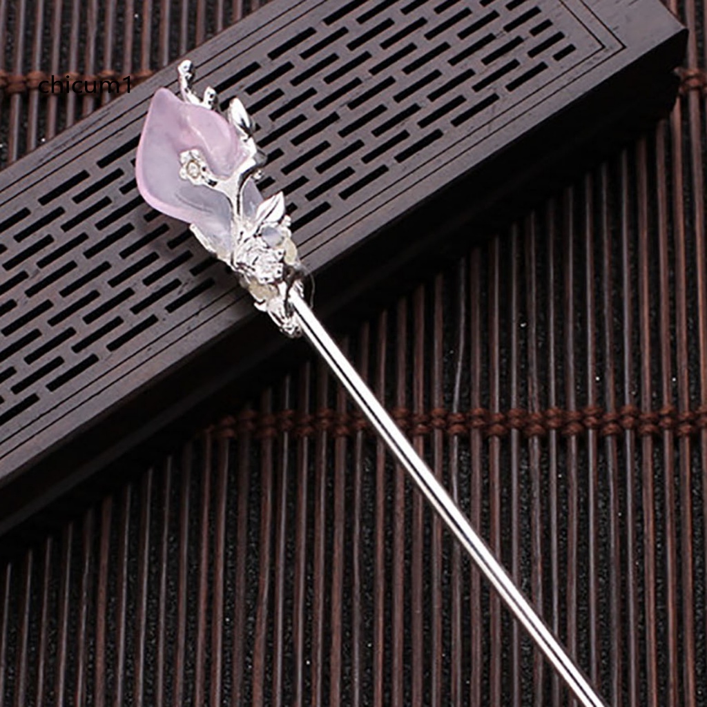 Trâm Cài Tóc Đính Pha Lê Giả Trong Suốt Phong Cách Trung Hoa Cổ Điển