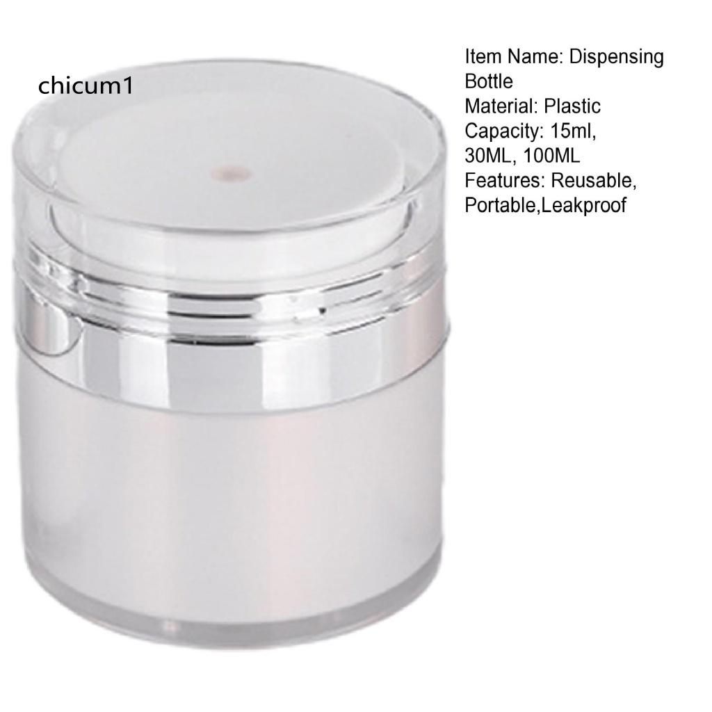 Chai Đựng Dung Dịch Dạng Nhấn Chống Rò Rỉ 15 / 30 / 50 / 100ml Tiện Dụng