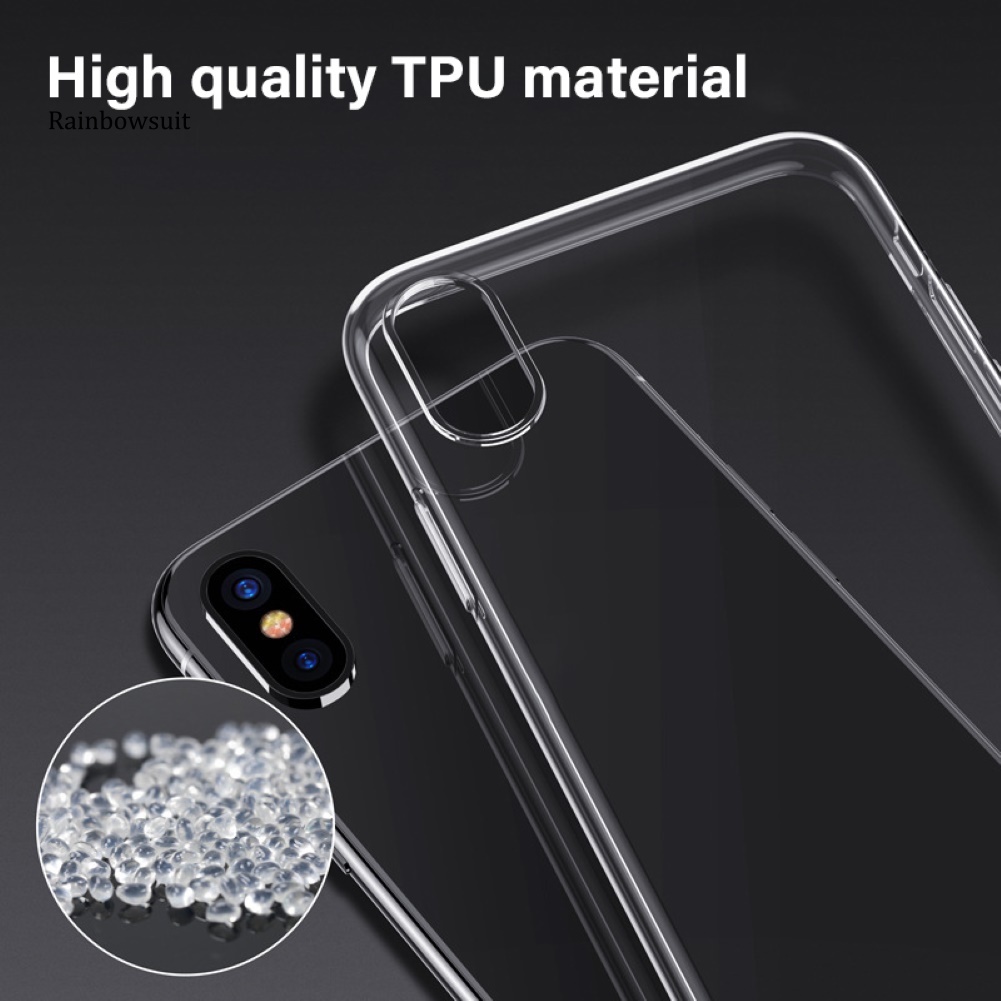Ốp Điện Thoại TPU Mềm Trong Suốt Cho iPhone X XR XS 11 Pro Max
