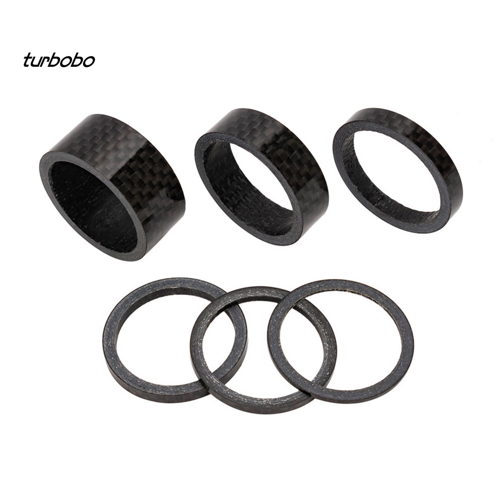 Set 6 Vòng Đệm Bằng Sợi Carbon Chống Rỉ Sét Đa Năng Dành Cho Xe Đạp