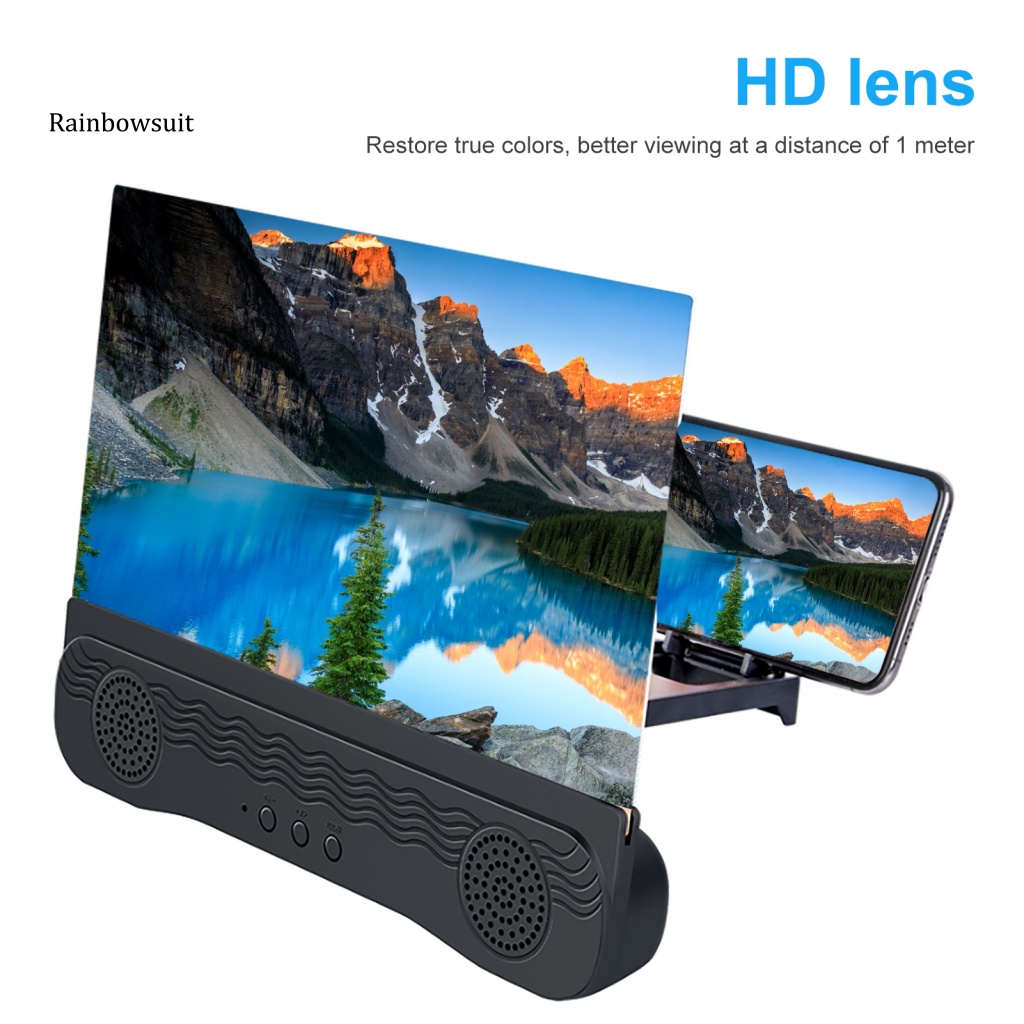 Kính Lúp K8 Hiệu Ứng Âm Thanh 6D Siêu Mỏng Có Thể Gập Lại Cho Điện Thoại Di Động