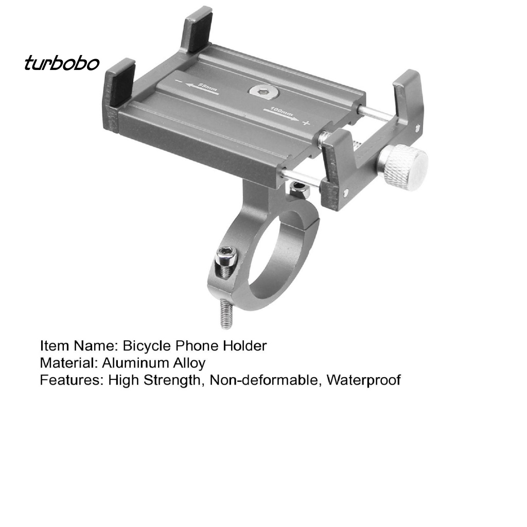 1 Bộ Giá Đỡ Điện Thoại Bằng Hợp Kim Nhôm Gắn Tay Lái Xe Đạp Tiện Dụng