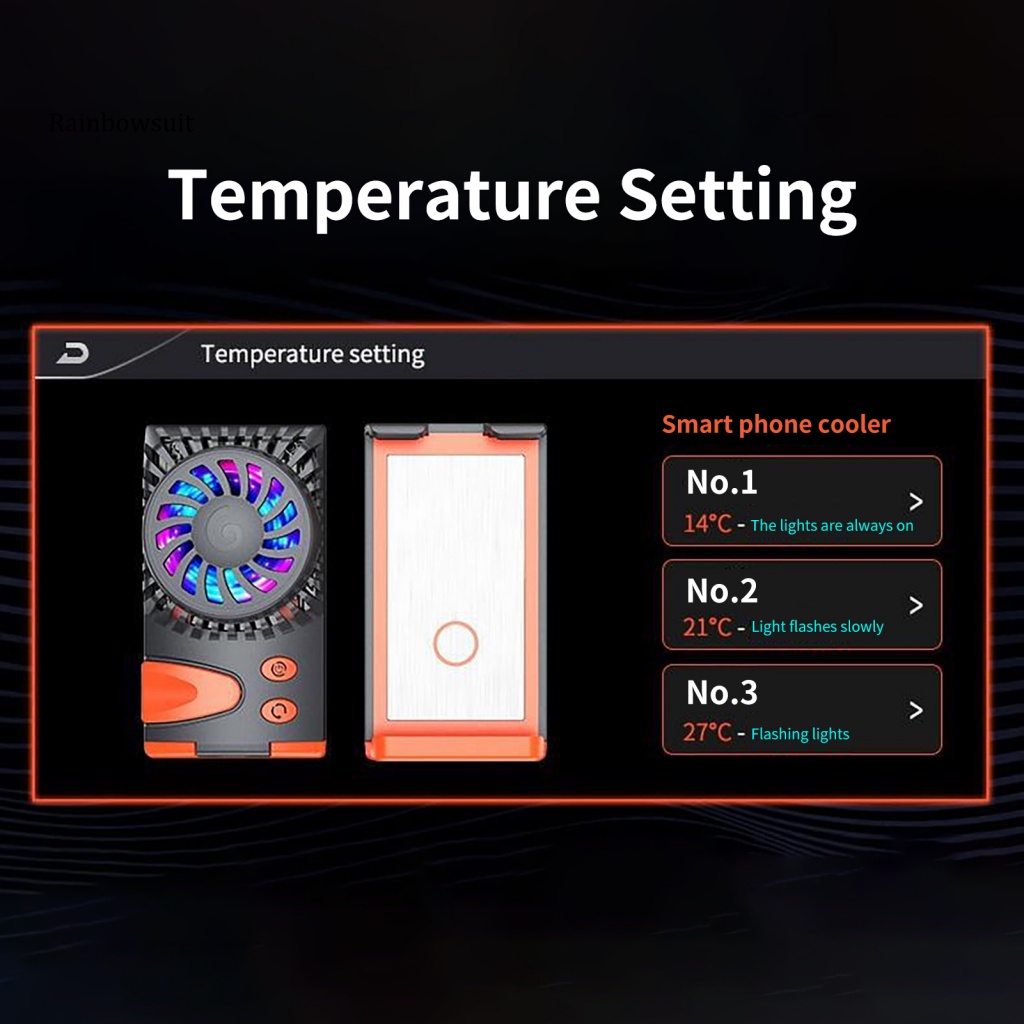 Quạt Tản Nhiệt Bán Dẫn JS37 Chống Ồn Nhỏ Gọn Cho Điện Thoại / Máy Tính Bảng