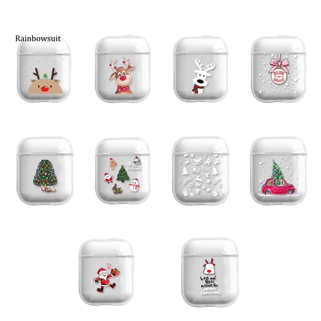 [RB] Vỏ Bảo Vệ Hộp Sạc Tai nghe không dây Chống Nước Chống Bụi Chống Mài Mòn Họa Tiết Giáng Sinh Hoạt Hình Siêu Mỏng