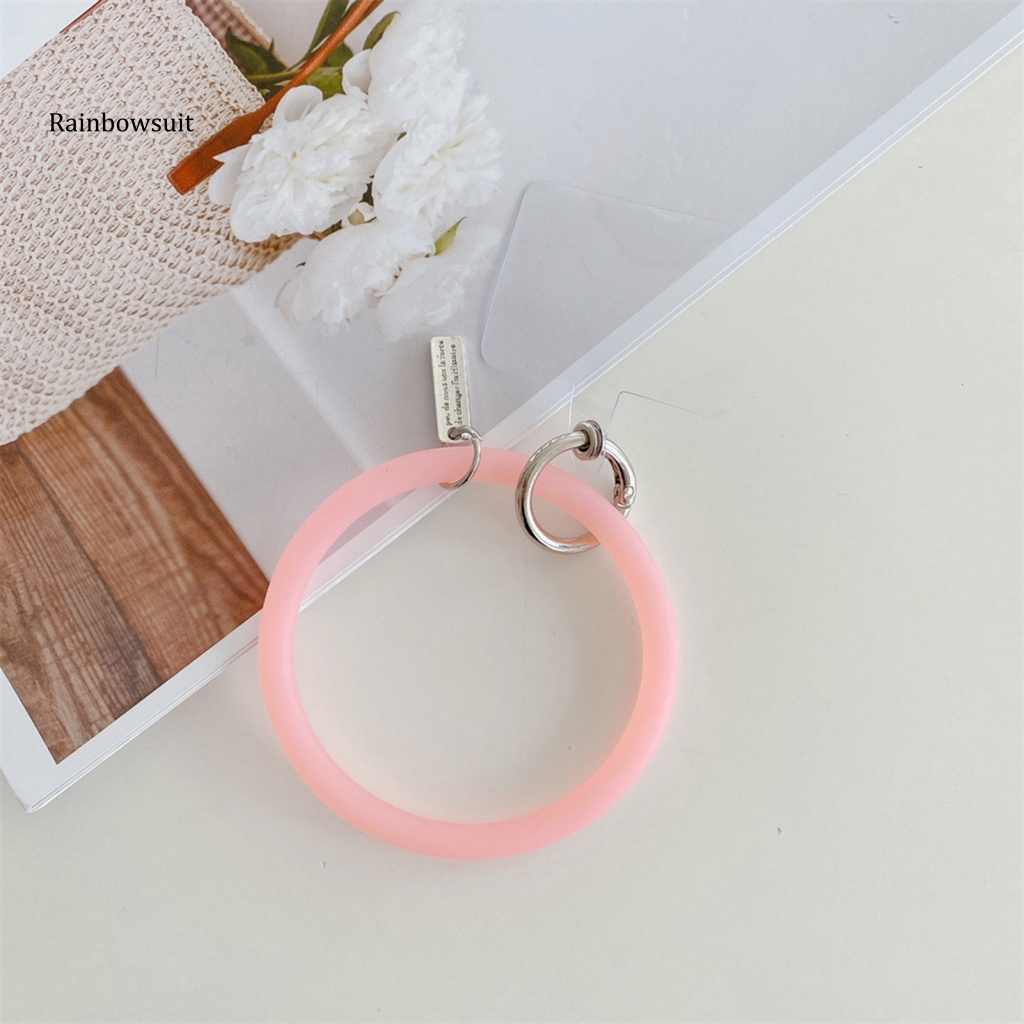Dây Đeo Điện Thoại Bằng Silicon Mềm Hình Tròn Chống Rơi Đa Năng
