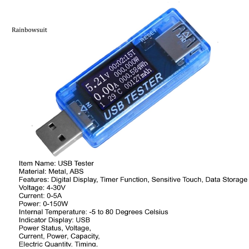 Usb Kiểm Tra Dữ Liệu Độ Chính Xác Cao 8 Chức Năng Hẹn Giờ Màn Hình Kỹ Thuật Số