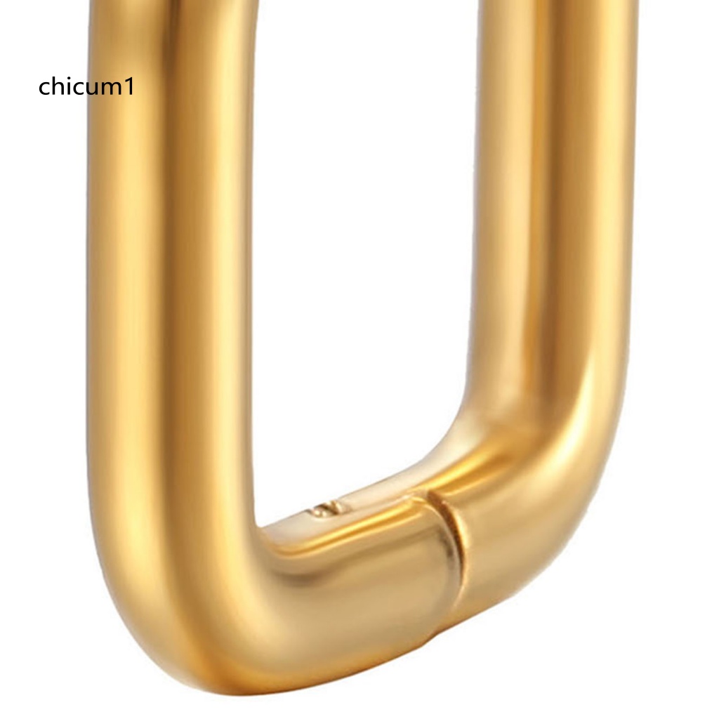 1 Đôi Bông Tai Thép Titan Hình Học Nhiều Hình Dạng Thời Trang Dành Cho Nữ