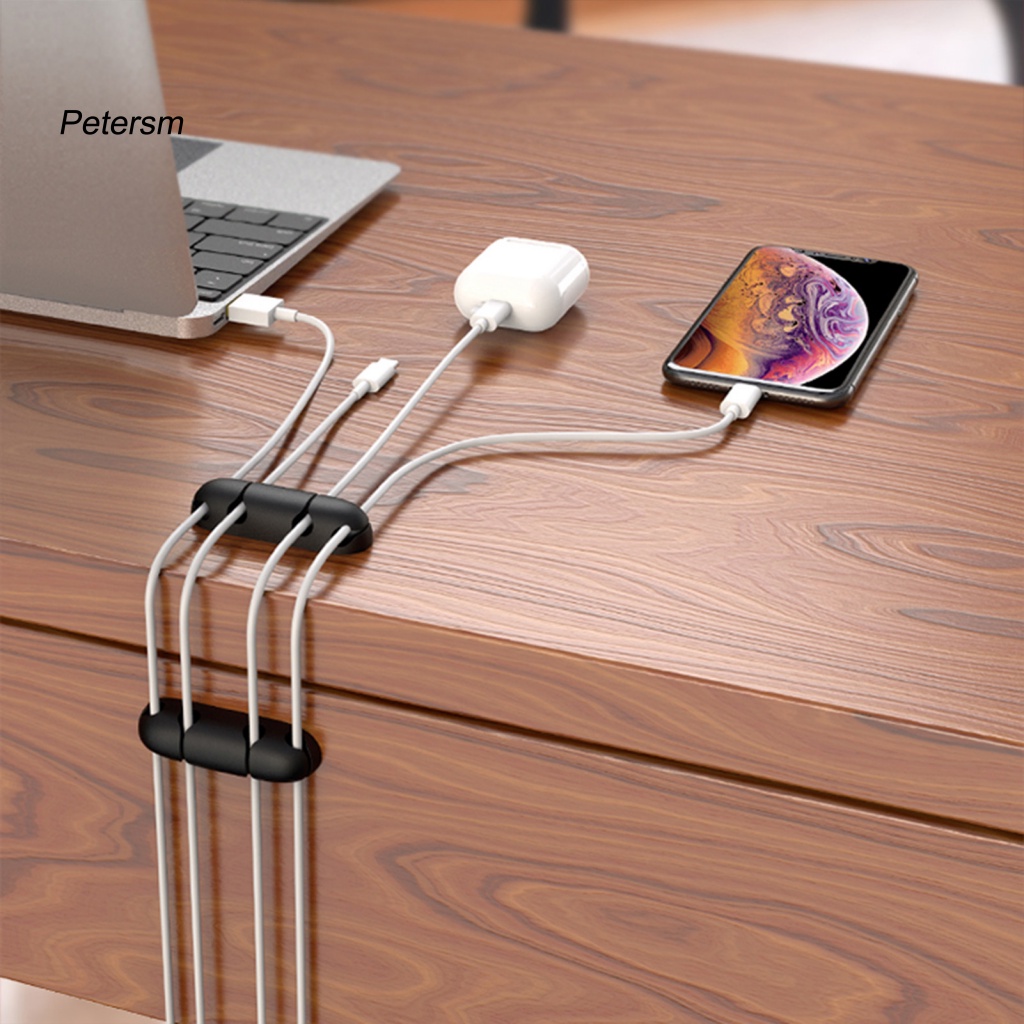 Kẹp Cố Định Dây Cáp Bằng Silicone Linh Hoạt Không Đục Lỗ Sắp Xếp Gọn