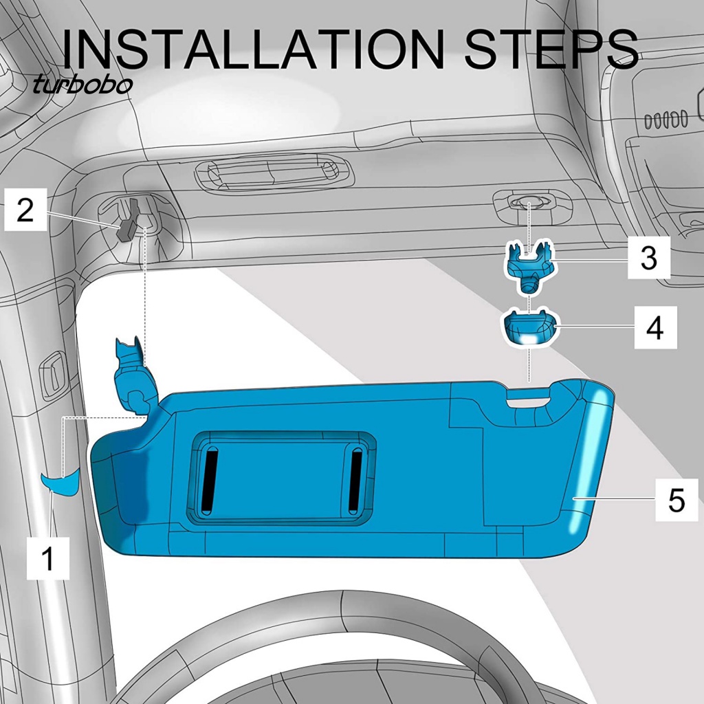Set 2 Móc Kẹp Tấm Che Nắng Cho Xe Audi A4 B6 B7 A4L Q5 A7 Q7 Q3 A5