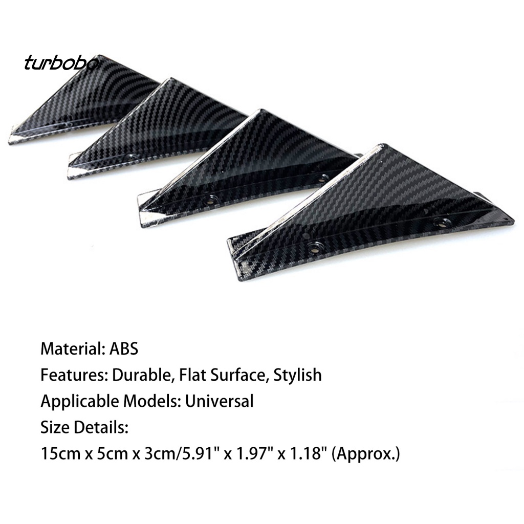 Set 4 Cản Sau Hình Tam Giác Cho Xe Hơi