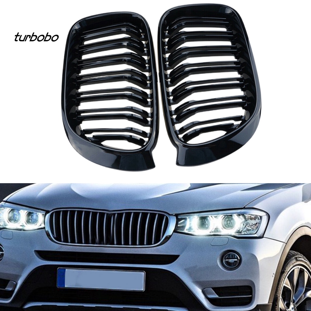 1 CặP LướI TảN NhiệT MàU Đen GắN Mui Xe 51117338571 51117338572 51137367422 Khung Lưới Tản Nhiệt Cho Xe Ô Tô BMW X3 X4 Series F25 F26 14-16