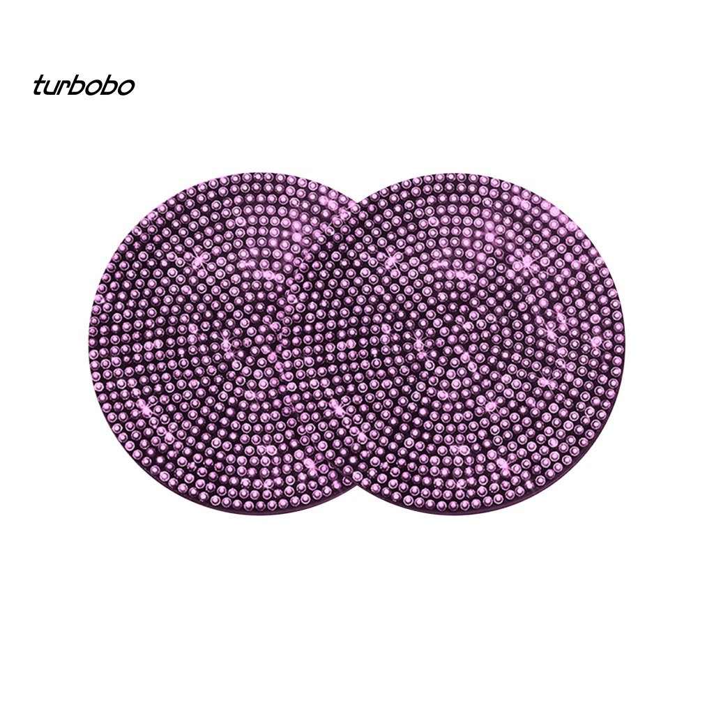 Đế Lót Ly Tròn Dày Dặn Đính Đá Chống Trầy Chịu Nhiệt Dùng Hàng Ngày Cho Xe Hơi