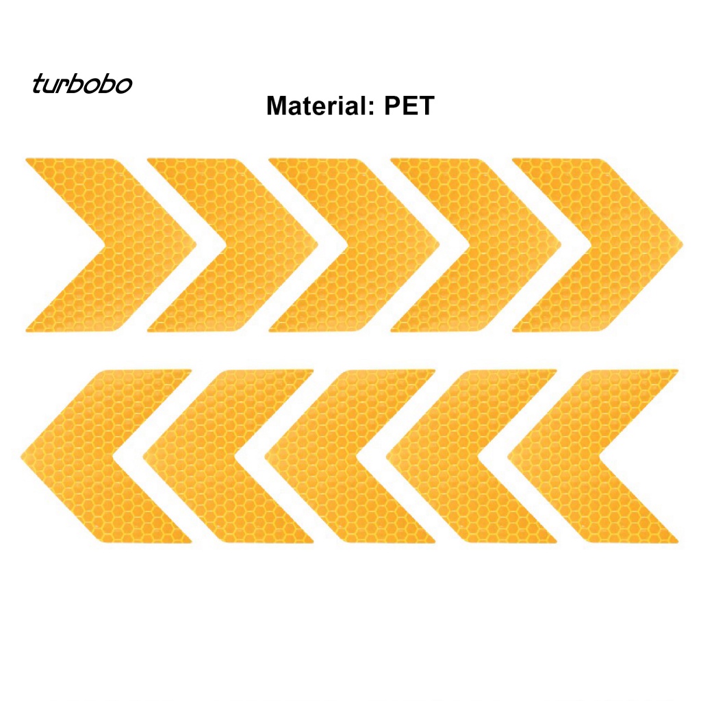 Set 10 Miếng Dán Phản Quang Tự Dính Bảo Vệ Thân Xe Hơi