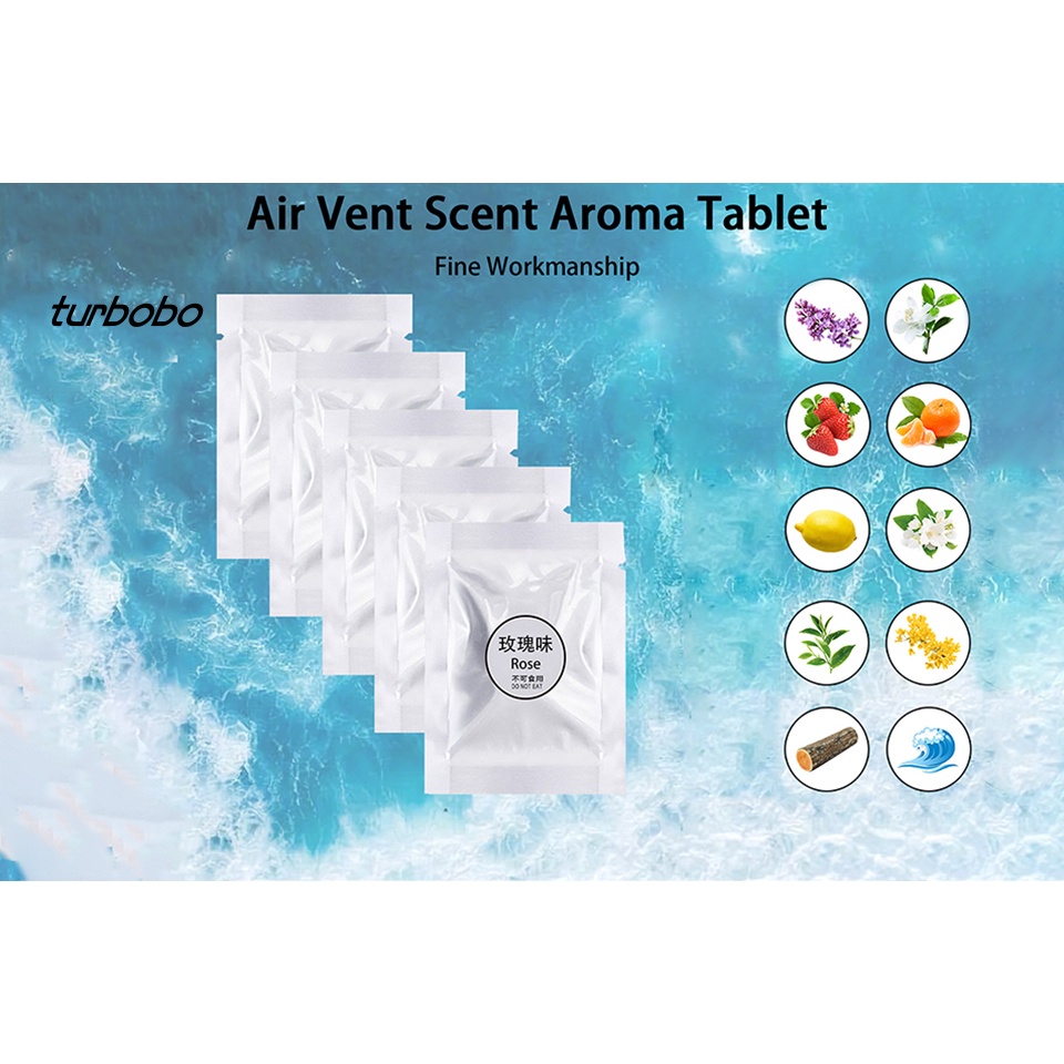 Set 10 Kẹp Điều Hòa Xe Hơi / Máy Tính Bảng Màu Trơn Lâu Trôi