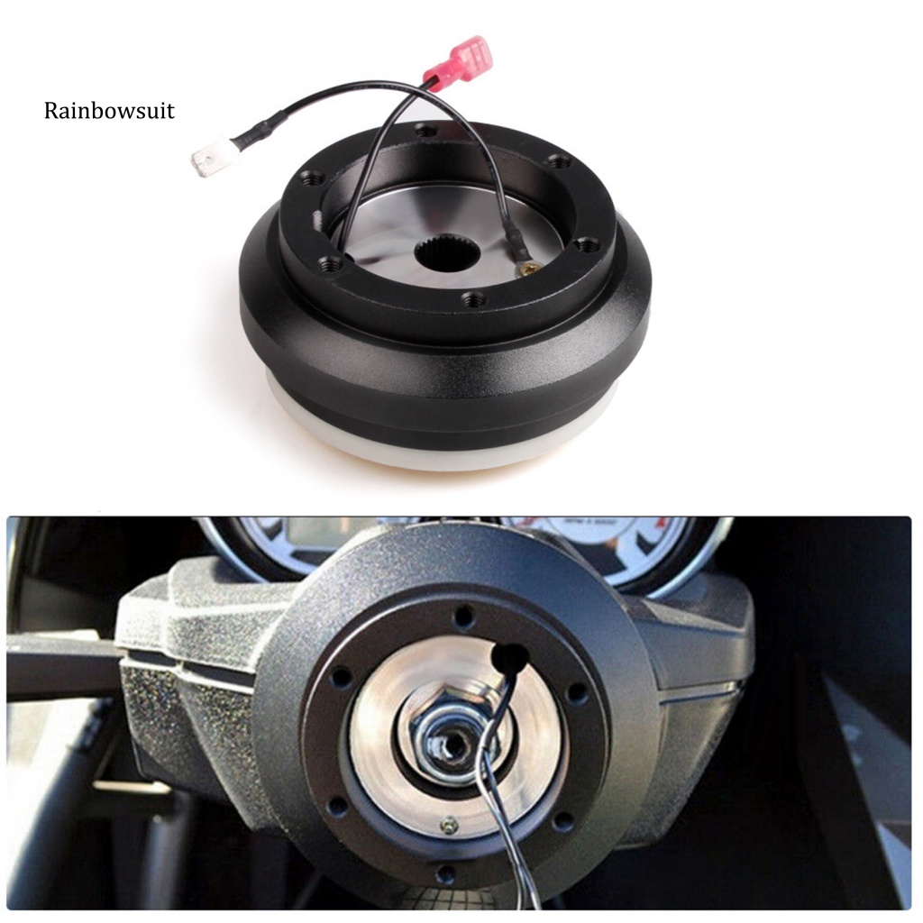 Bộ Chuyển Đổi Vô Lăng Xe Hơi Bằng Kim Loại Màu Đen Tháo Lắp Nhanh Thay Thế Chuyên Dụng Cho Honda Civic EK