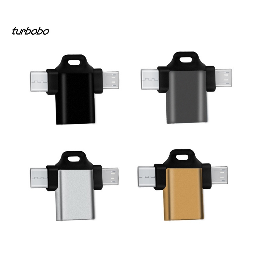 Đầu Chuyển Đổi 2 Trong 1 Type C Micro USB OTG Cho Điện Thoại / Máy Tính Bảng / Laptop